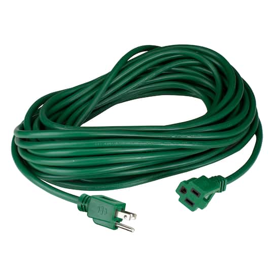 3-Prong Outdoor Extension Power Cord - 100' - Green